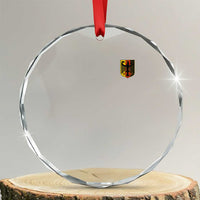 Deutschland German Pride Bundesadler Coat of Arms Crest Crystal Glass Ornament