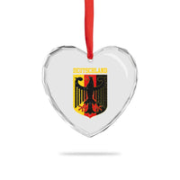 Deutschland German Pride Heart Crystal Glass Ornament Bundesadler Coat of Arms - Wonder Print Shop