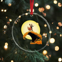 Dia De Los Muertos Crystal Glass Ornament Skeletons Dancing Mexican - Wonder Print Shop