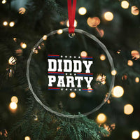 Diddy Party Crystal Glass Ornament Funny Offensive Humorous Saying TS10