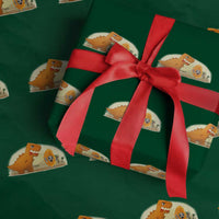 Dino Nuggets Chasing Cat Wrapping Paper Roll Funny Nugget Lover Gift - Wonder Print Shop