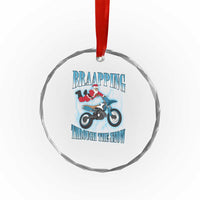 Dirt Bike Xmas Crystal Glass Ornament Brraaap Funny Motocross Biker Xmas Gift TS10