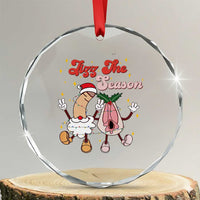 Dirty Christmas Jizz The Season Crystal Glass Ornament Funny Xmas Inappropriate Adult Humor TS11