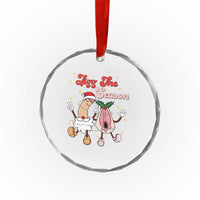 Dirty Christmas Jizz The Season Crystal Glass Ornament Funny Xmas Inappropriate Adult Humor TS11