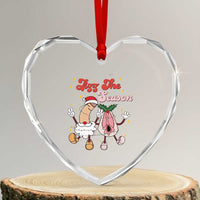 Dirty Christmas Jizz The Season Heart Crystal Glass Ornament Funny Xmas Inappropriate Adult Humor - Wonder Print Shop