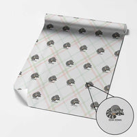 Diva Down Wrapping Paper Roll Funny Raccoon Relaxed