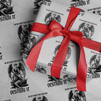 Do Not Make Peace With Evil Wrapping Paper Roll Archangel Saint Michael