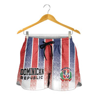 Dominican Republic Shorts for Women Stripe Stylized