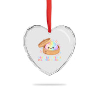 Dont Let Anyone Dull Your Sparkle Cute Rainbow Dumpling Squishy Graphic Heart Crystal Glass Ornament