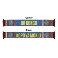 DR Congo Kopo ya Mokili Soccer Scarf Kuba Kingdom Pattern Edition
