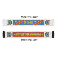DR Congo World Football 2026 Soccer Scarf Power Never Bows