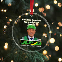Dr Most Hon Andrew Holness JLP Supporter Crystal Glass Ornament Building Jamaica for a Brighter Future Jamaica Labor Party Politics TS02