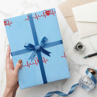 Drums Heartbeat Wrapping Paper Roll Drummer Percussionist - Wonder Print Shop