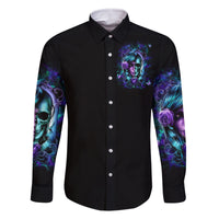 Lady Skull Family Matching Off Shoulder Short Dress and Hawaiian Shirt Don't Try To Figure Me Out I'm A Special Kind Of Twisted - Wonder Print Shop