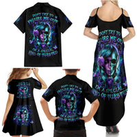 Lady Skull Family Matching Summer Maxi Dress and Hawaiian Shirt Don't Try To Figure Me Out I'm A Special Kind Of Twisted - Wonder Print Shop