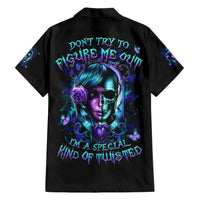 Lady Skull Hawaiian Shirt Don't Try To Figure Me Out I'm A Special Kind Of Twisted - Wonder Print Shop