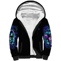 Lady Skull Sherpa Hoodie Don't Try To Figure Me Out I'm A Special Kind Of Twisted - Wonder Print Shop