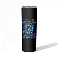 Lady Skull Skinny Tumbler Don't Try To Figure Me Out I'm A Special Kind Of Twisted - Wonder Print Shop
