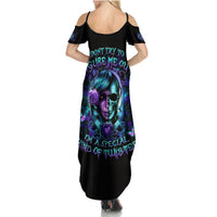 Lady Skull Summer Maxi Dress Don't Try To Figure Me Out I'm A Special Kind Of Twisted - Wonder Print Shop