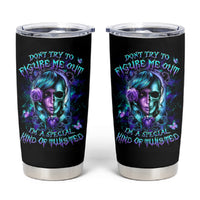 Lady Skull Tumbler Cup Don't Try To Figure Me Out I'm A Special Kind Of Twisted - Wonder Print Shop