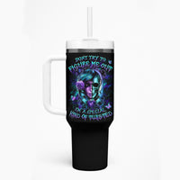 Lady Skull Tumbler With Handle Don't Try To Figure Me Out I'm A Special Kind Of Twisted - Wonder Print Shop