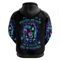 Lady Skull Zip Hoodie Don't Try To Figure Me Out I'm A Special Kind Of Twisted - Wonder Print Shop