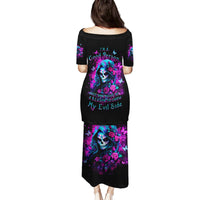 Witch Skull Family Matching Puletasi and Hawaiian Shirt I'm A Good Person But Don't Give Me A Reason To Show Evil Side - Wonder Print Shop