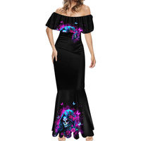 Witch Skull Mermaid Dress I'm A Good Person But Don't Give Me A Reason To Show Evil Side - Wonder Print Shop