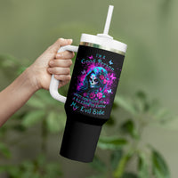Witch Skull Tumbler With Handle I'm A Good Person But Don't Give Me A Reason To Show Evil Side - Wonder Print Shop