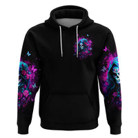 Witch Skull Zip Hoodie I'm A Good Person But Don't Give Me A Reason To Show Evil Side - Wonder Print Shop