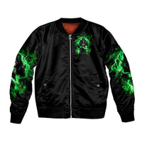 Reaper Skull Bomber Jacket That Which Does Not Kill Me Should Run - Wonder Print Shop