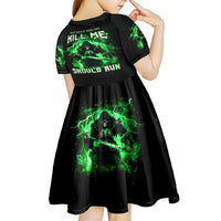 Reaper Skull Kid Short Sleeve Dress That Which Does Not Kill Me Should Run - Wonder Print Shop