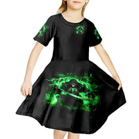 Reaper Skull Kid Short Sleeve Dress That Which Does Not Kill Me Should Run - Wonder Print Shop
