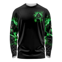 Reaper Skull Long Sleeve Shirt That Which Does Not Kill Me Should Run - Wonder Print Shop
