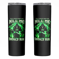 Reaper Skull Skinny Tumbler That Which Does Not Kill Me Should Run - Wonder Print Shop