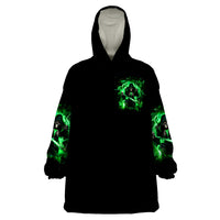 Reaper Skull Wearable Blanket Hoodie That Which Does Not Kill Me Should Run - Wonder Print Shop