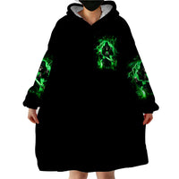 Reaper Skull Wearable Blanket Hoodie That Which Does Not Kill Me Should Run - Wonder Print Shop