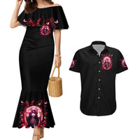 Witch Skull Couples Matching Mermaid Dress and Hawaiian Shirt She Whispered Back Iam The Storm - Wonder Print Shop