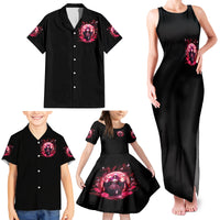 Witch Skull Family Matching Tank Maxi Dress and Hawaiian Shirt She Whispered Back Iam The Storm - Wonder Print Shop