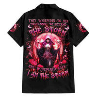 Witch Skull Hawaiian Shirt She Whispered Back Iam The Storm - Wonder Print Shop