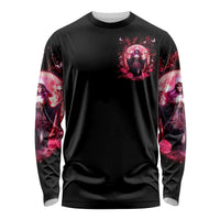 Witch Skull Long Sleeve Shirt She Whispered Back Iam The Storm - Wonder Print Shop