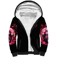 Witch Skull Sherpa Hoodie She Whispered Back Iam The Storm - Wonder Print Shop