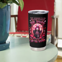 Witch Skull Tumbler Cup She Whispered Back Iam The Storm - Wonder Print Shop