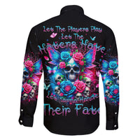 Fairy Skull Family Matching Short Sleeve Bodycon Dress and Hawaiian Shirt Let Karma Handle Their Fate - Wonder Print Shop