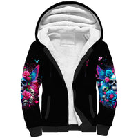 Fairy Skull Sherpa Hoodie Let Karma Handle Their Fate - Wonder Print Shop