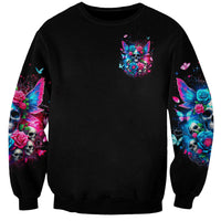Fairy Skull Sweatshirt Let Karma Handle Their Fate - Wonder Print Shop