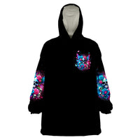 Fairy Skull Wearable Blanket Hoodie Let Karma Handle Their Fate - Wonder Print Shop