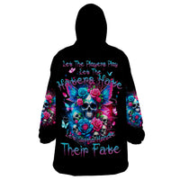 Fairy Skull Wearable Blanket Hoodie Let Karma Handle Their Fate - Wonder Print Shop