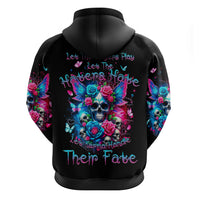 Fairy Skull Zip Hoodie Let Karma Handle Their Fate - Wonder Print Shop