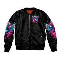 Witch Skull Bomber Jacket The Good Girl In Me Got Tired Of The Bullshit - Wonder Print Shop